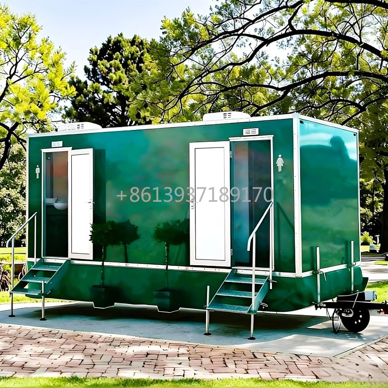Outdoor Camping Toilet - Remolque de Baño Móvil con Lavabo