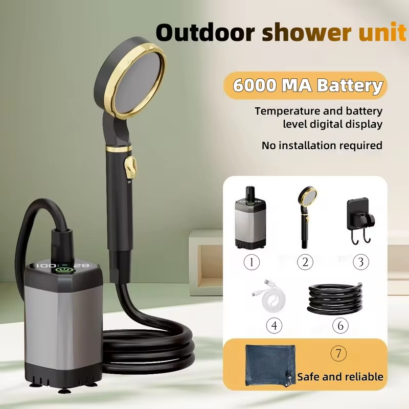 Outdoor Camping Shower - Dispositivo de ducha eléctrica portátil al