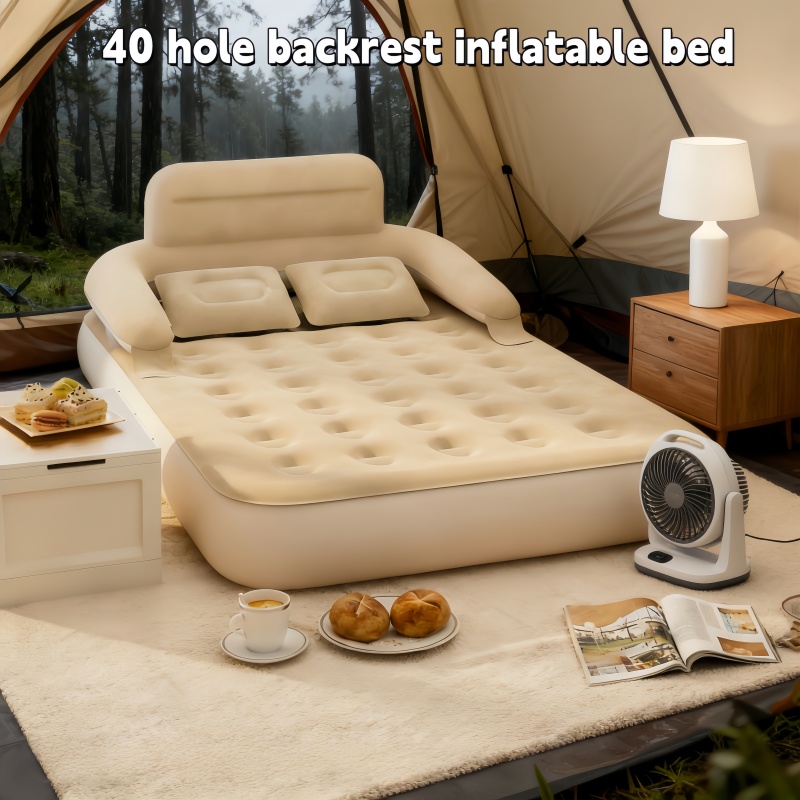 Outdoor Camping Couch - Cama Inflable Portátil para Dos Personas,