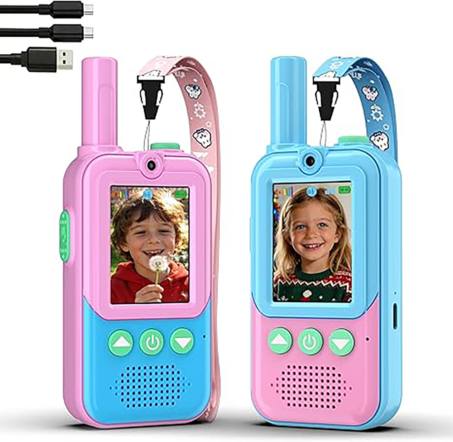 Outdoor Camping Games For Kids - Walkie Talkies Recargables para Niños, Paquete