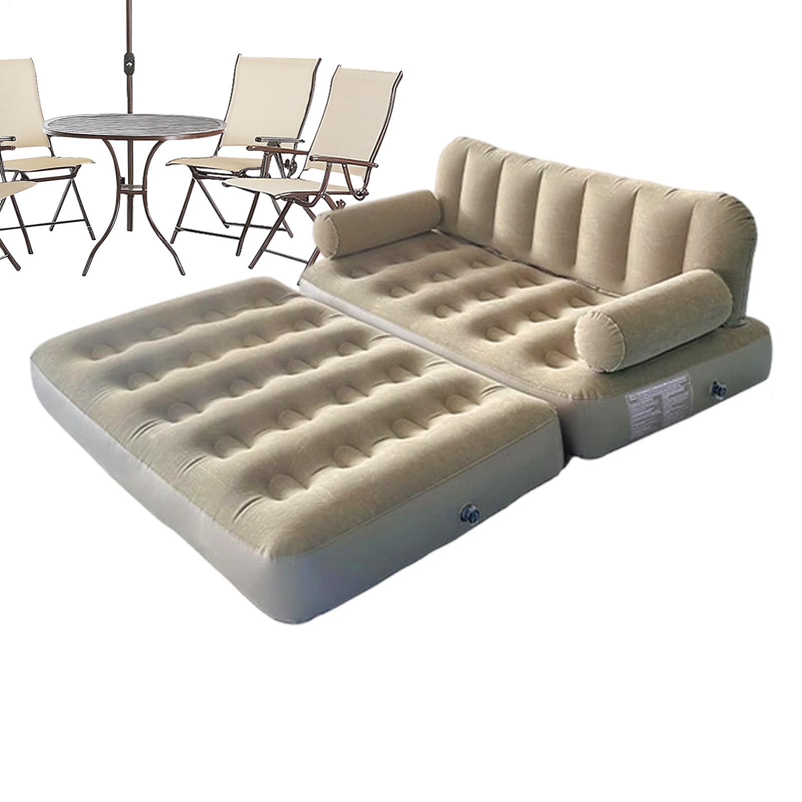 Outdoor Camping Couch - Sofá inflable con bomba de aire,