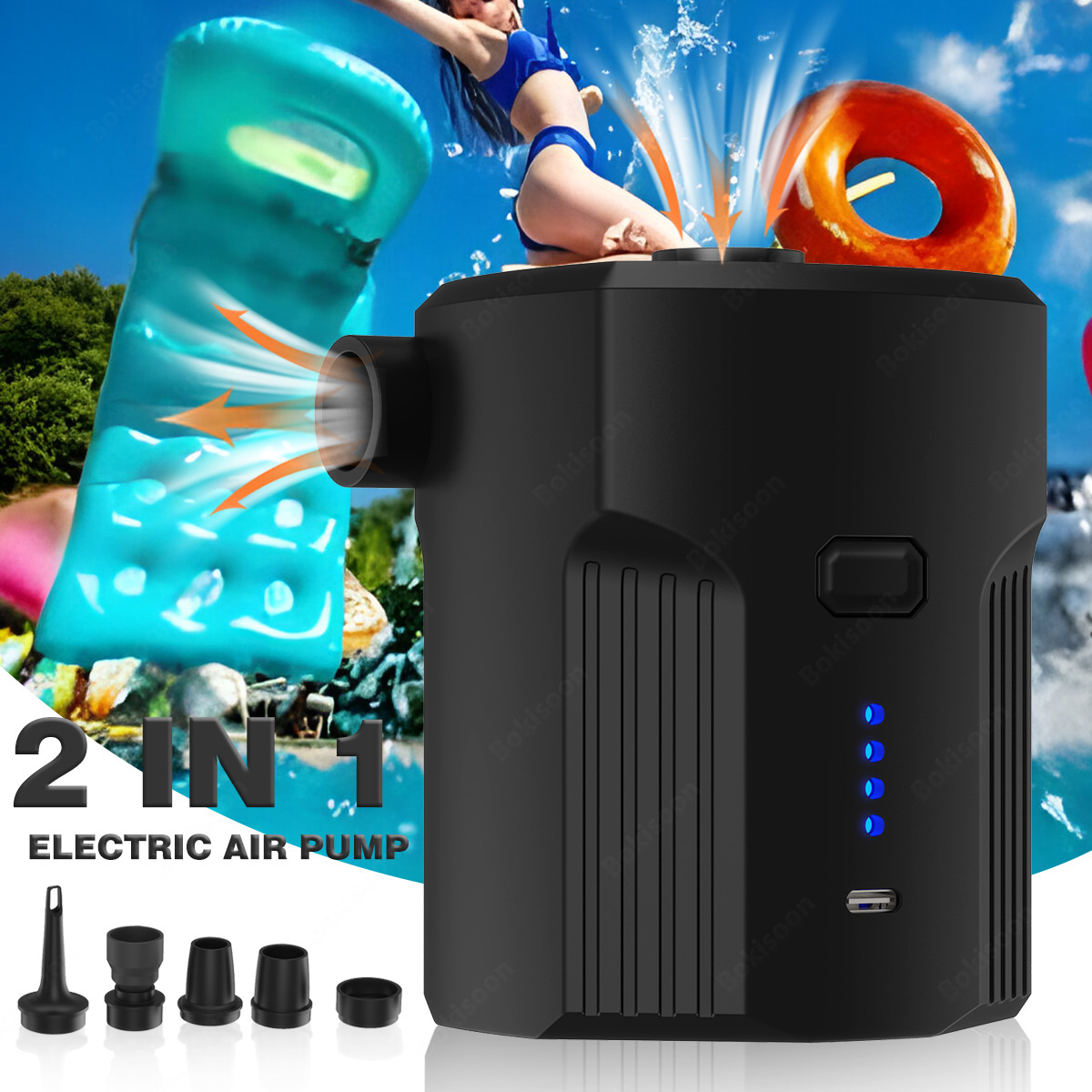 Outdoor Camping Couch - Bomba de aire eléctrica portátil para
