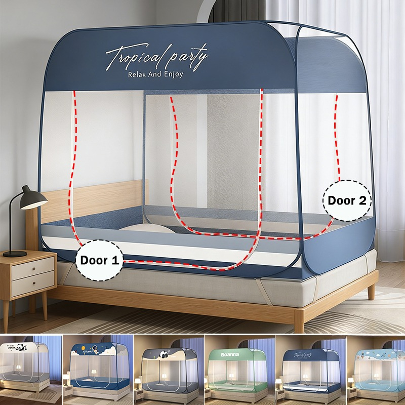 Outdoor Yurt Camping - Mosquitera para Cama, Mosquitera Mongol Portátil