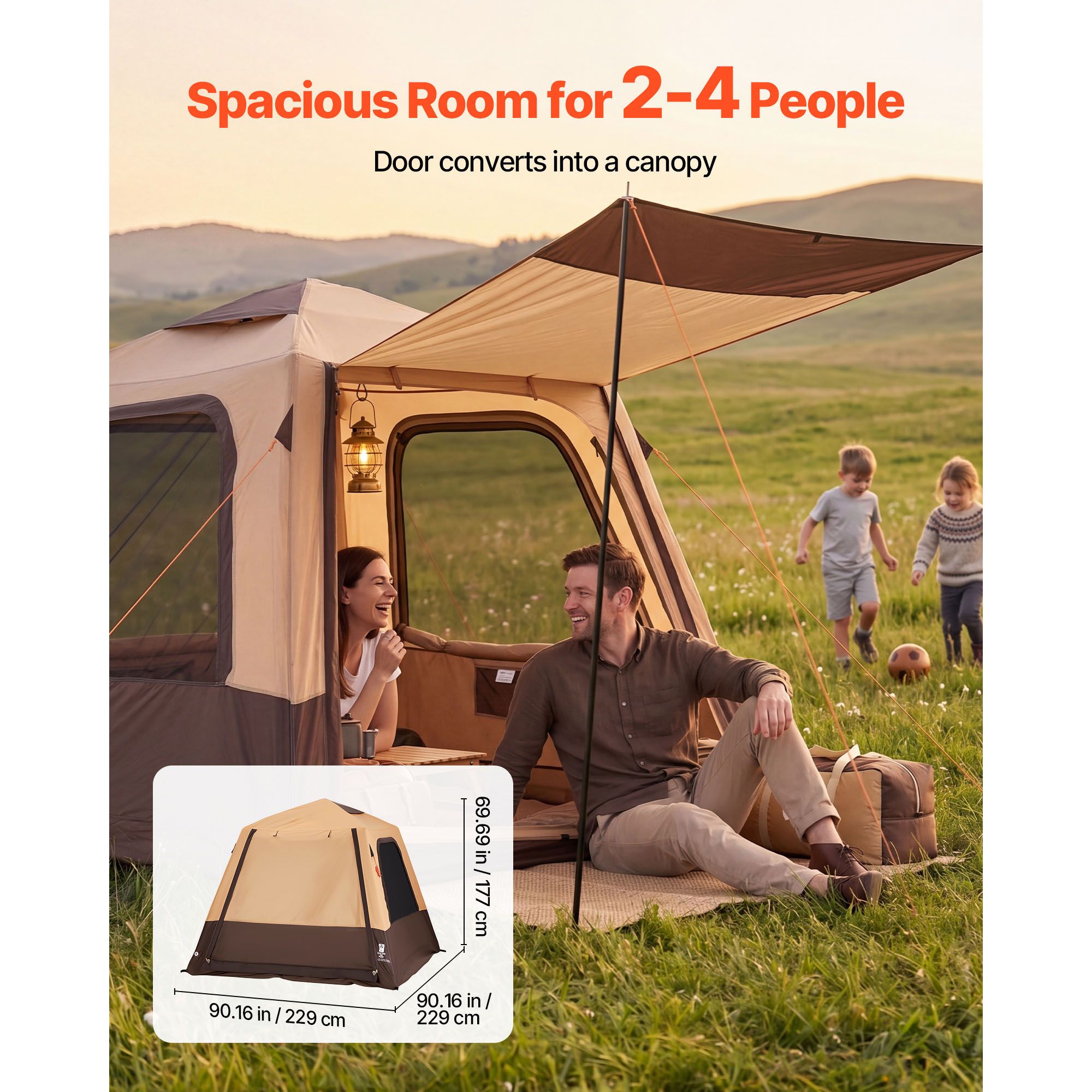 Carpa de Camping, Carpa Inflab - Outdoor Camping On Youtube reseña y precio