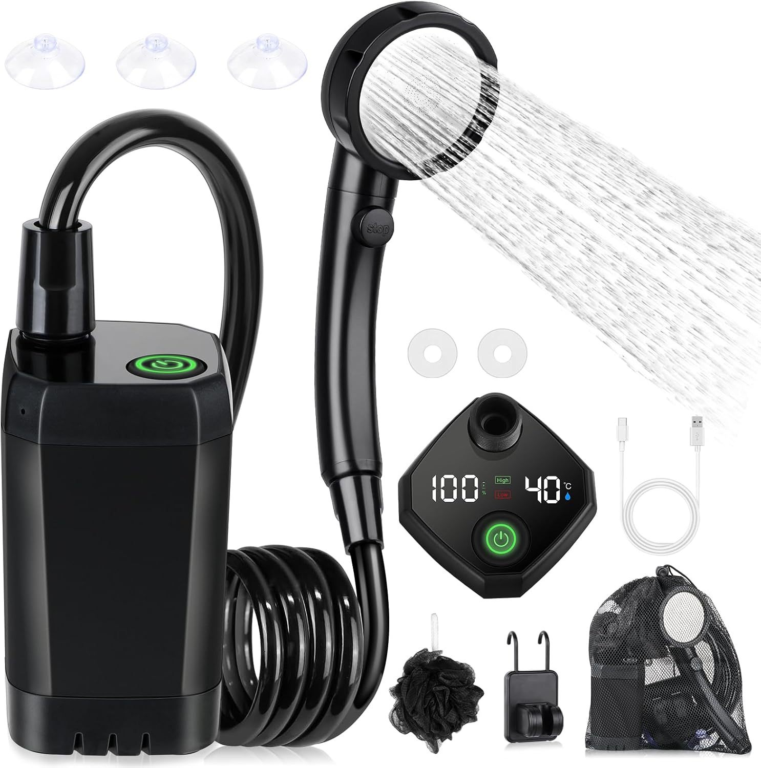 Ducha Eléctrica Portátil Autoc - Outdoor Camping Shower reseña y precio