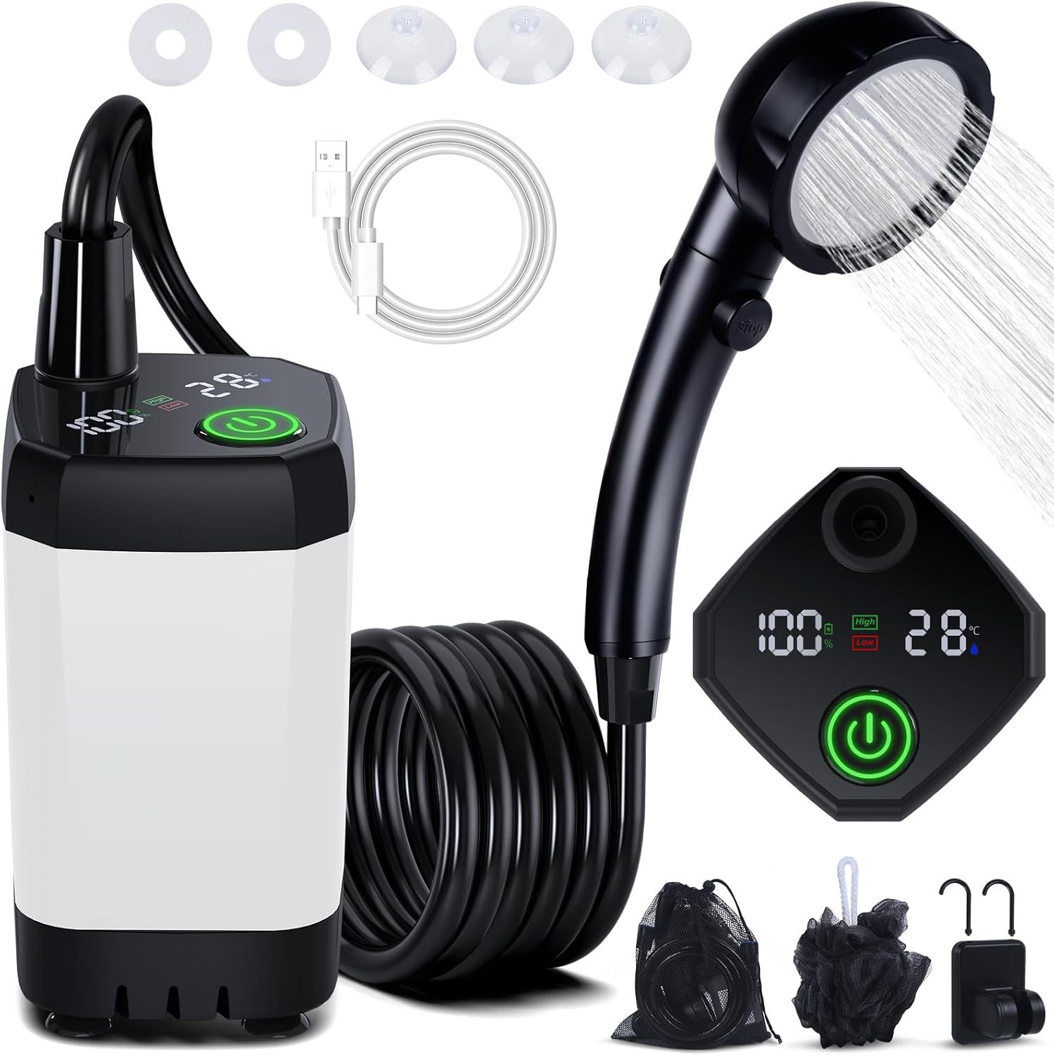 Ducha Eléctrica Portátil Autoc - Outdoor Camping Shower reseña y precio