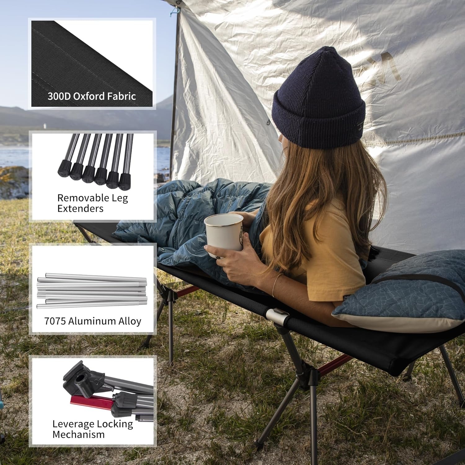Cama de Camping Plegable Natur - Outdoor Camping Cot reseña y precio