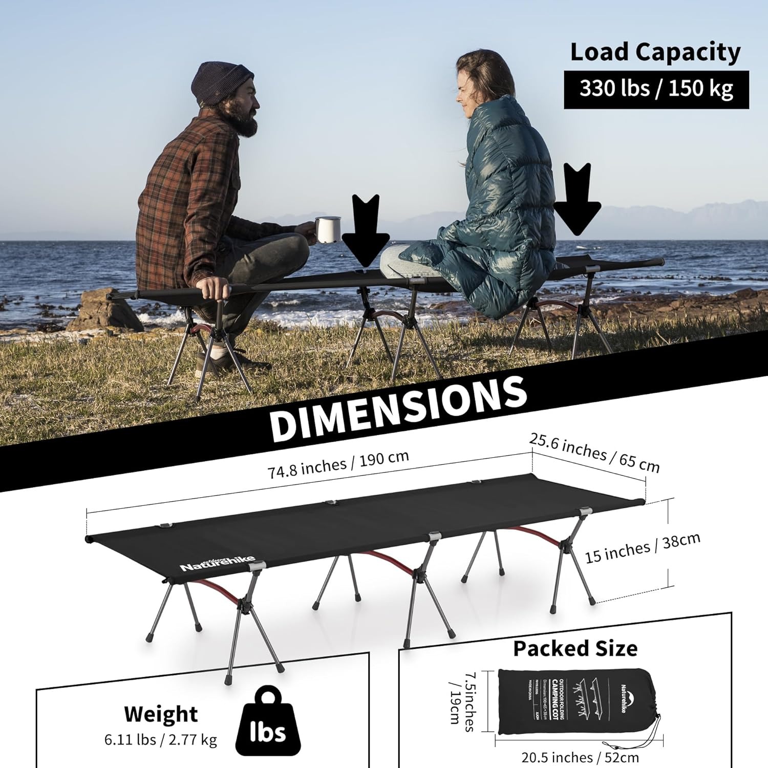 Cama de Camping Plegable Natur - Outdoor Camping Cot reseña y precio