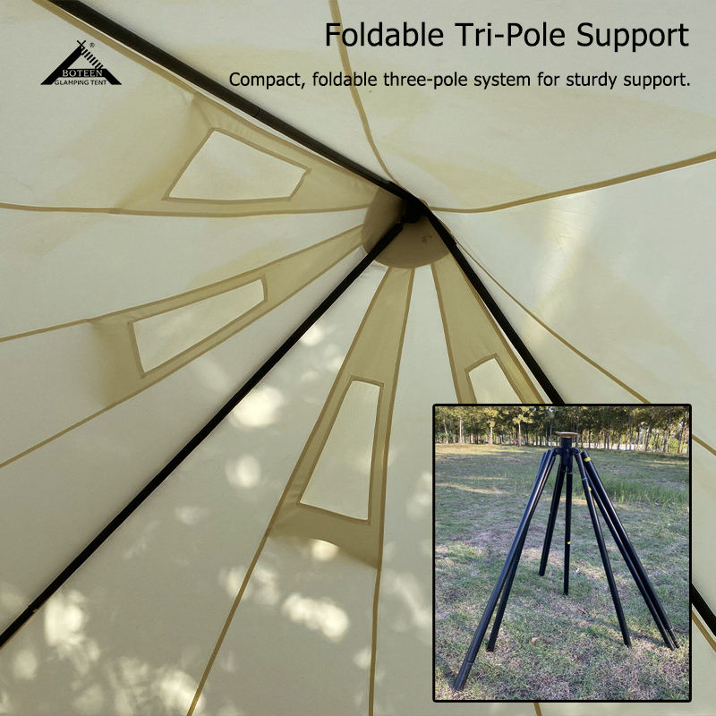 Carpa de lona tipo yurta para  - Outdoor Yurt Camping reseña y precio