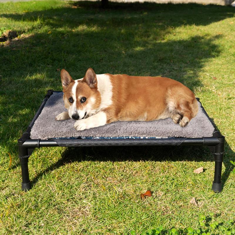 Cama para perro elevada al air - Outdoor Camping Cot reseña y precio