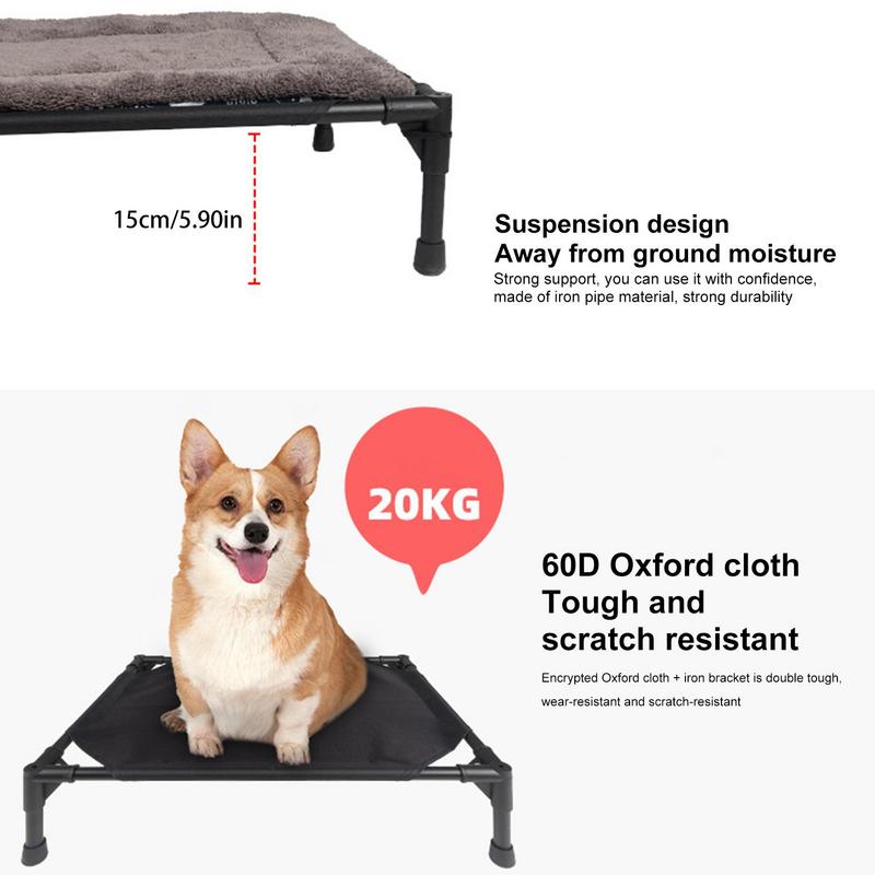 Cama para perro elevada al air - Outdoor Camping Cot reseña y precio