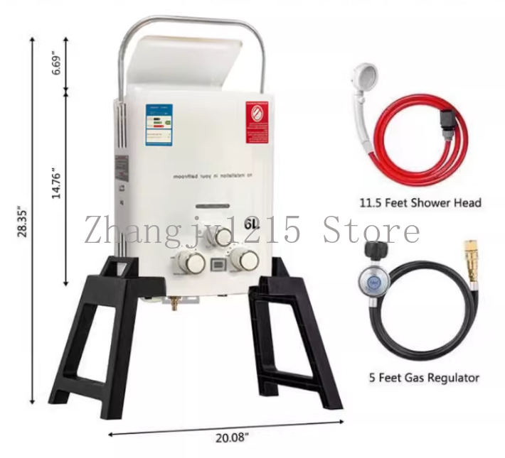 Calentador de agua sin tanque  - Outdoor Camping Gas Heater reseña y precio