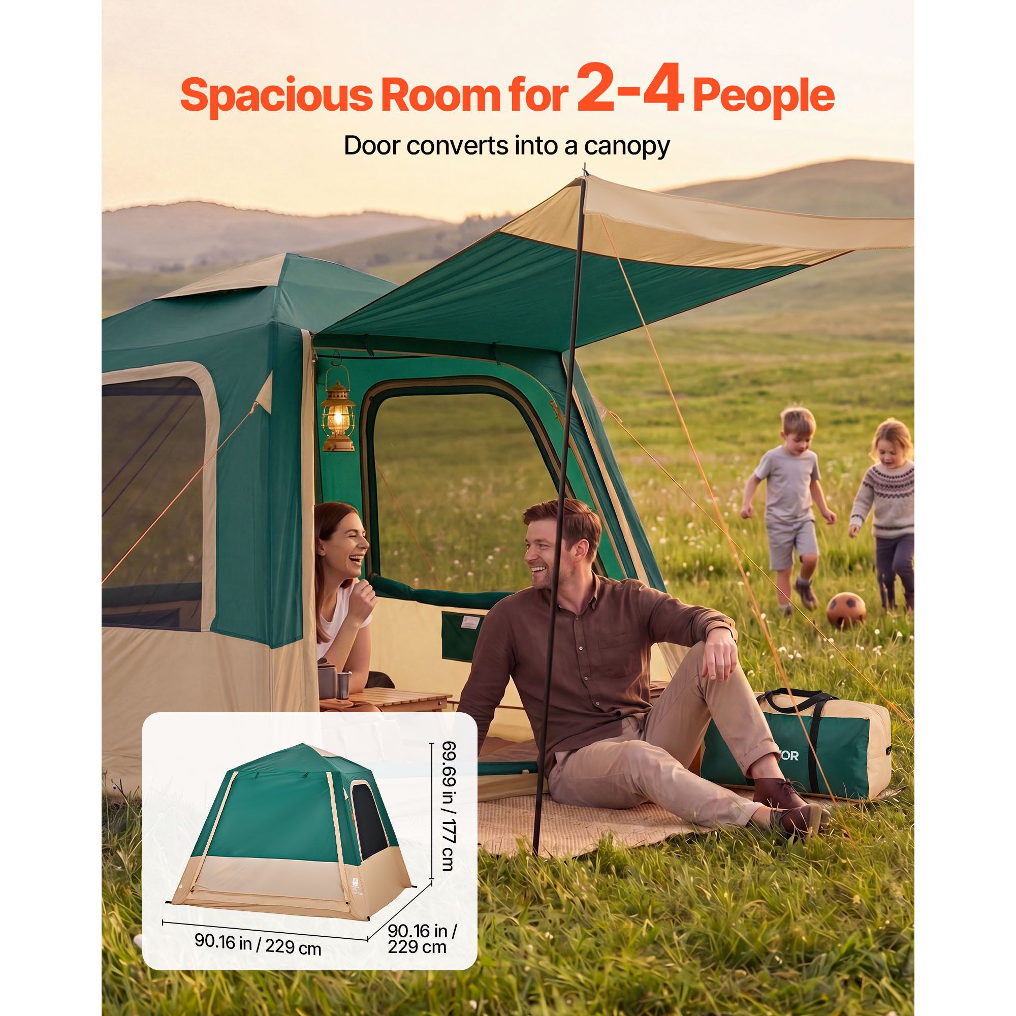 Carpa de Camping, Carpa Inflab - Outdoor Camping On Youtube reseña y precio