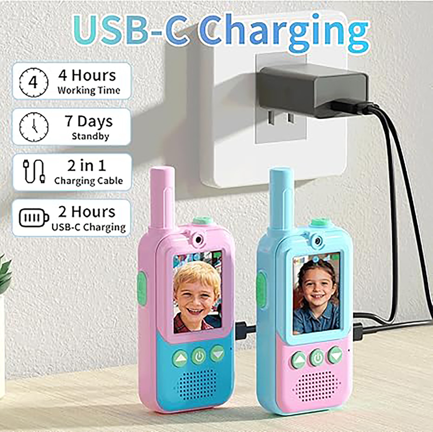 Walkie Talkies Recargables par - Outdoor Camping Games For Kids reseña y precio