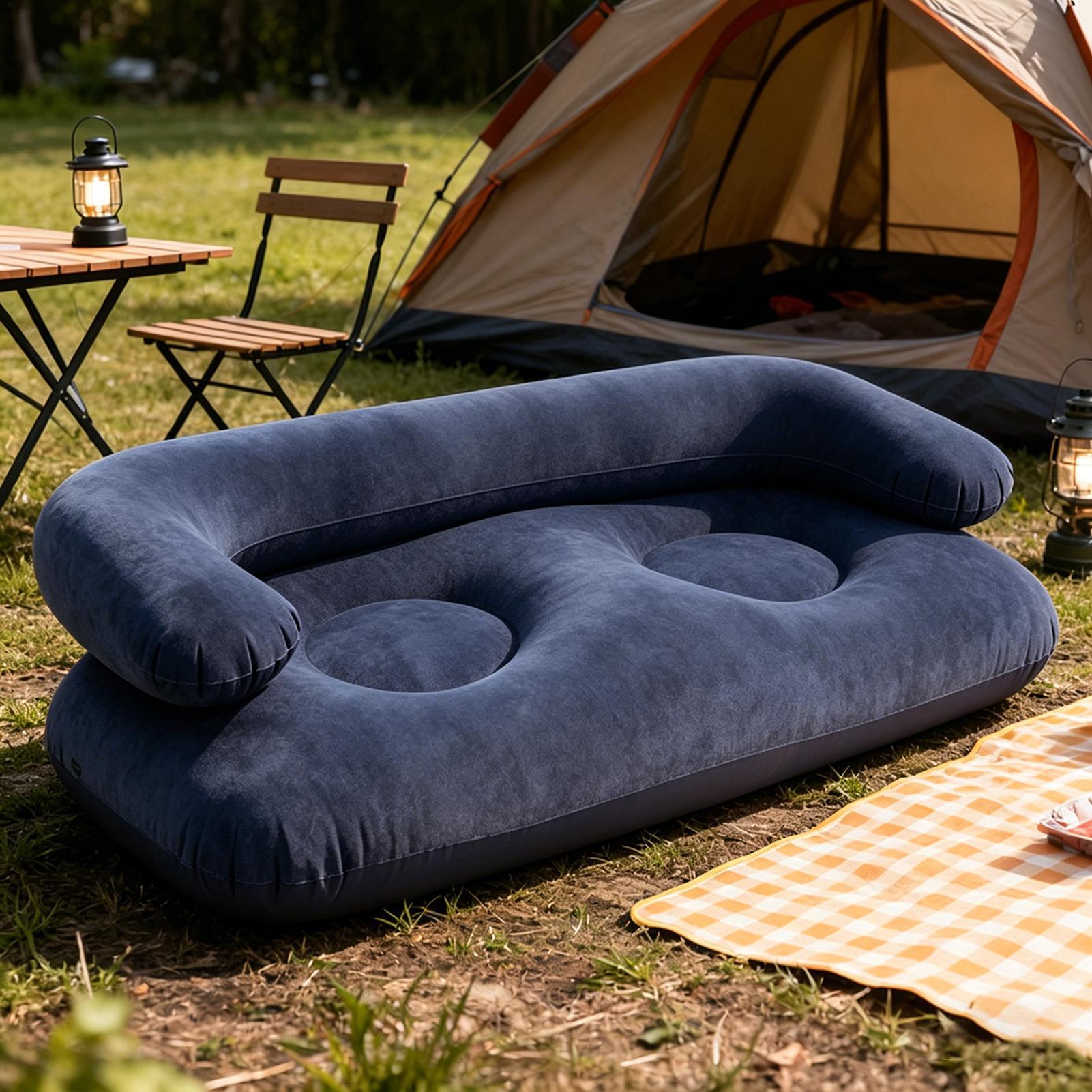 Sofá Inflable Doble de Dos Pla - Outdoor Camping Couch reseña y precio
