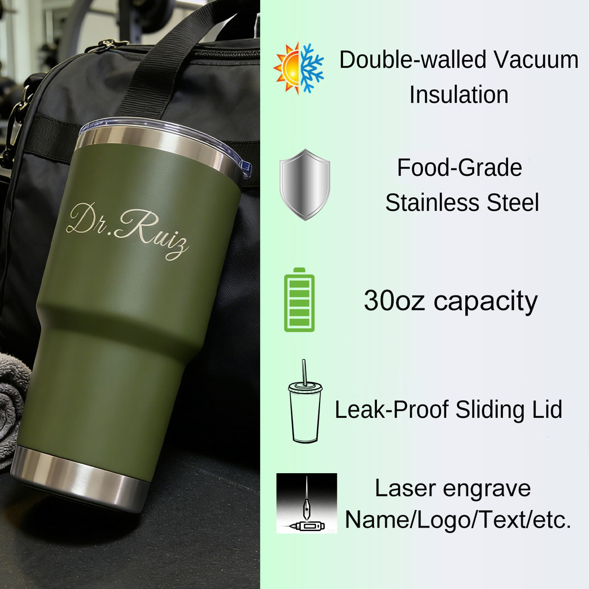 Vaso Personalizado de Acero In - Vacuum Insulated Flask reseña y precio