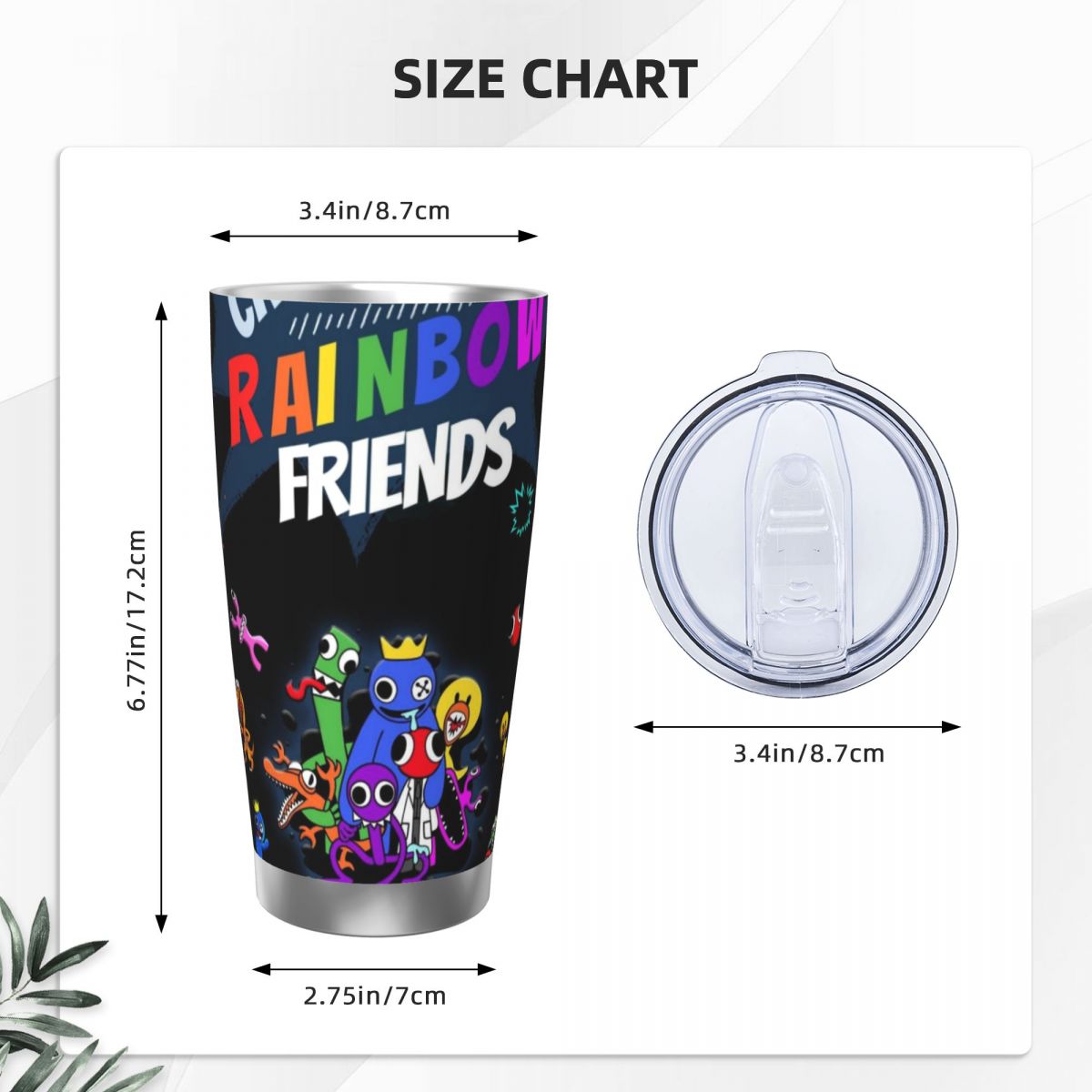 R-Rainbow-Friends - Taza Térmi - Vacuum Insulated Flask reseña y precio