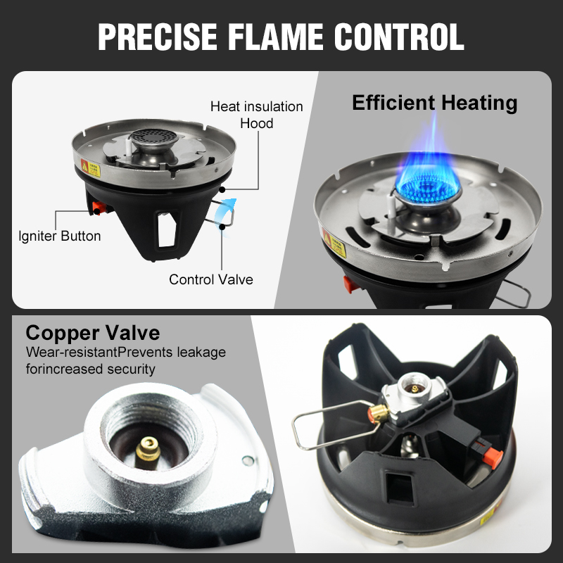 WESTTUNE Sistema de cocina al  - Outdoor Camping Gas Heater reseña y precio