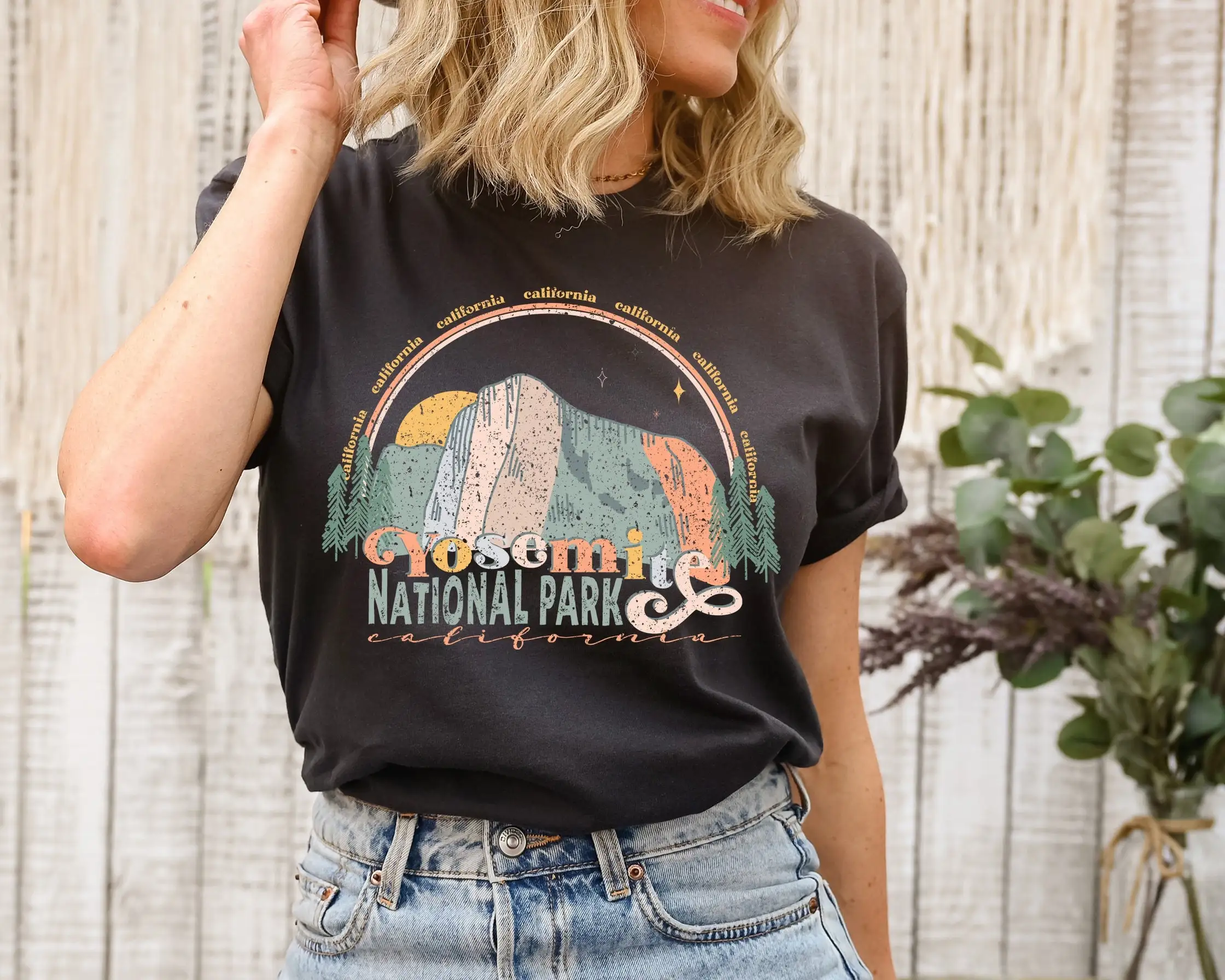 Camiseta del Parque Nacional d - Outdoor Camping Yosemite reseña y precio