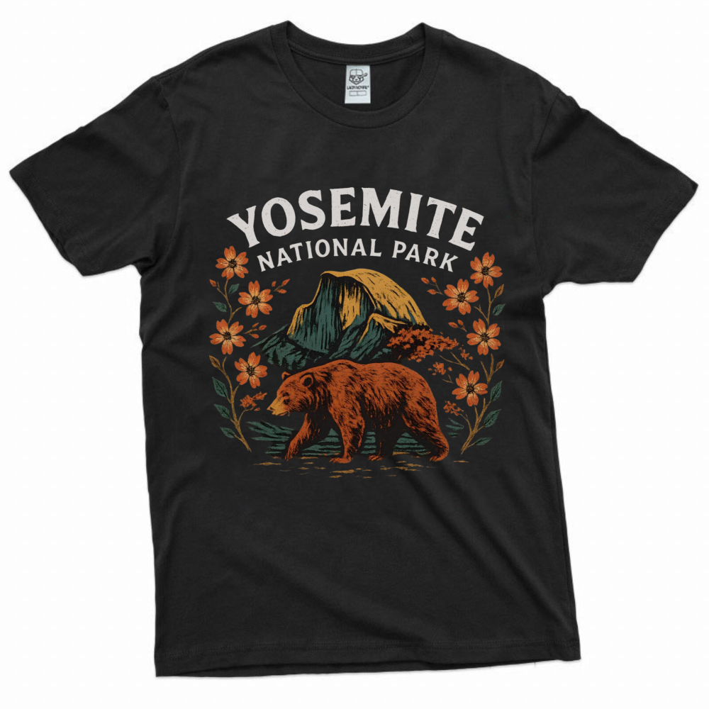 Camiseta gráfica vintage del P - Outdoor Camping Yosemite reseña y precio