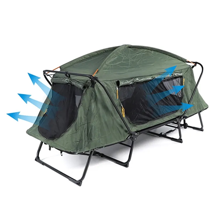 Cama de camping plegable grand - Outdoor Camping Cot reseña y precio