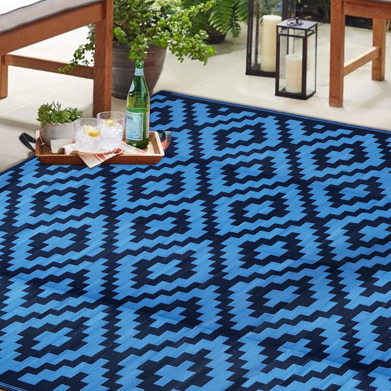 Alfombra Impermeable para Exte - Outdoor Camping Rugs 9X18 reseña y precio