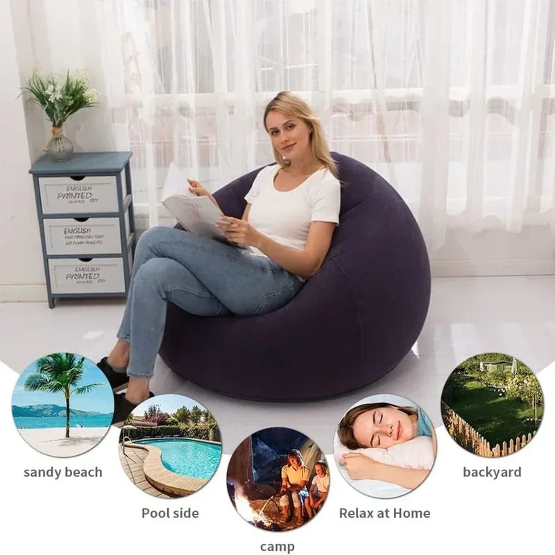 Sofás inflables grandes y cómo - Outdoor Camping Couch reseña y precio