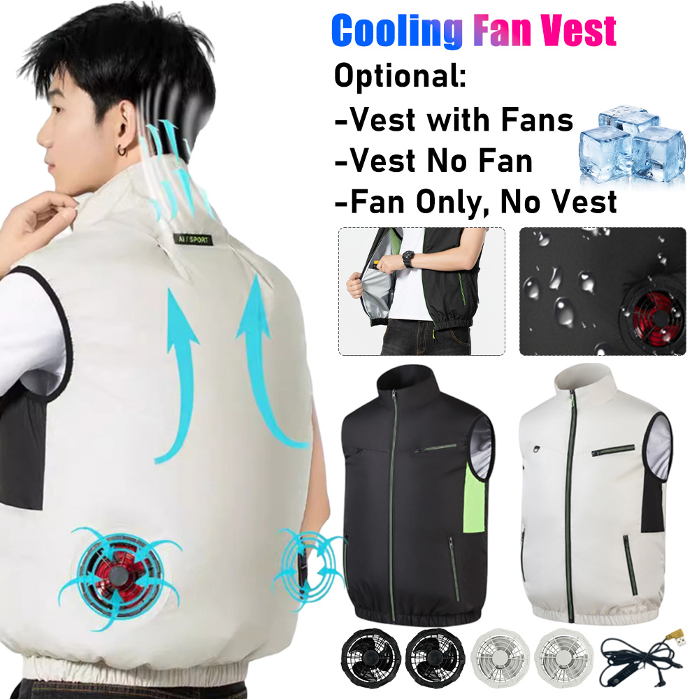 Chaleco con ventilador de refr - Outdoor Camping Air Conditioner reseña y precio