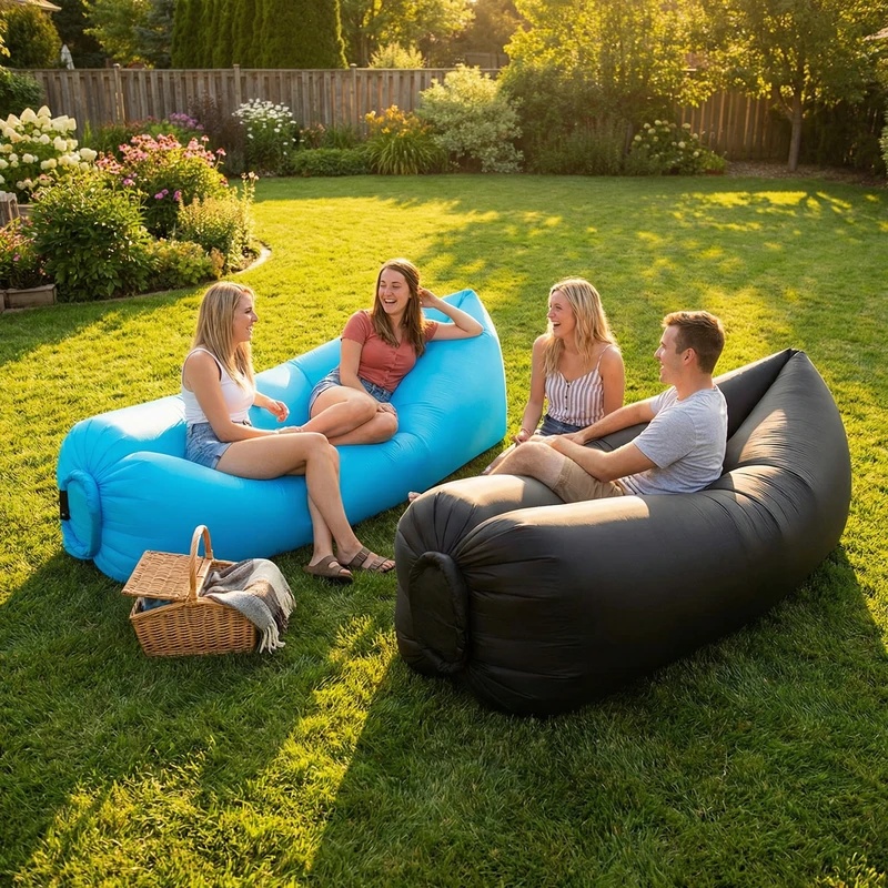 Sofá inflable portátil, ligero - Outdoor Camping Couch reseña y precio
