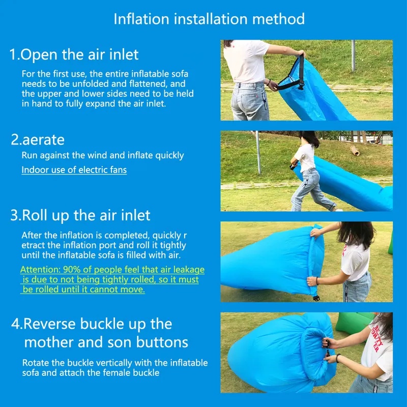Sofá inflable portátil, ligero - Outdoor Camping Couch reseña y precio