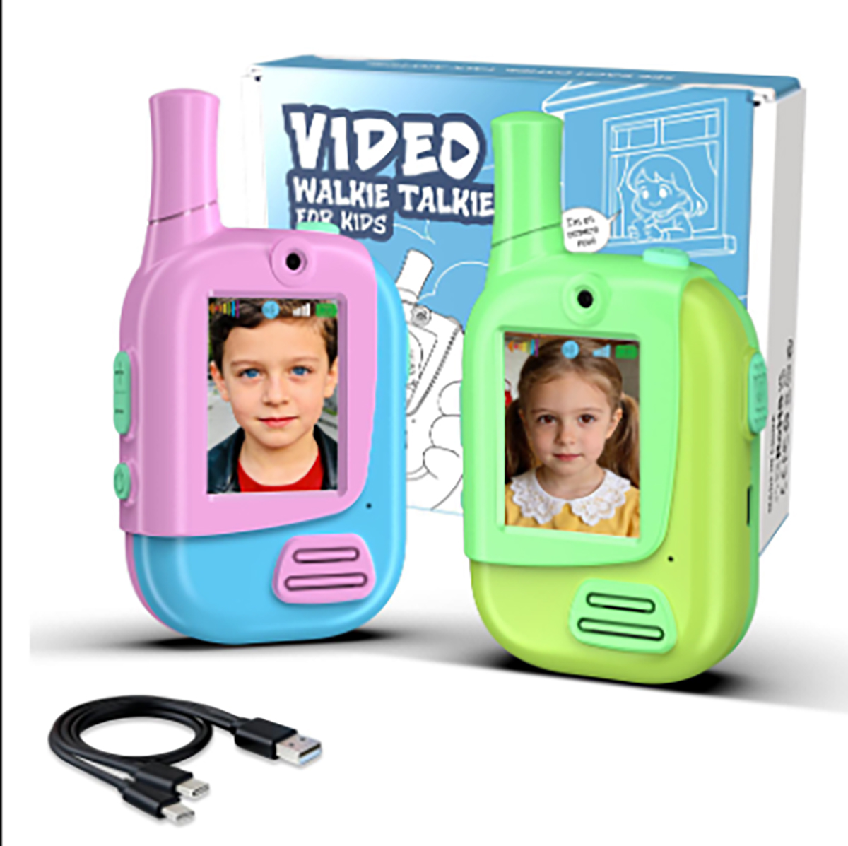 Paquete de 2 Walkie Talkies Re - Outdoor Camping Games For Kids reseña y precio