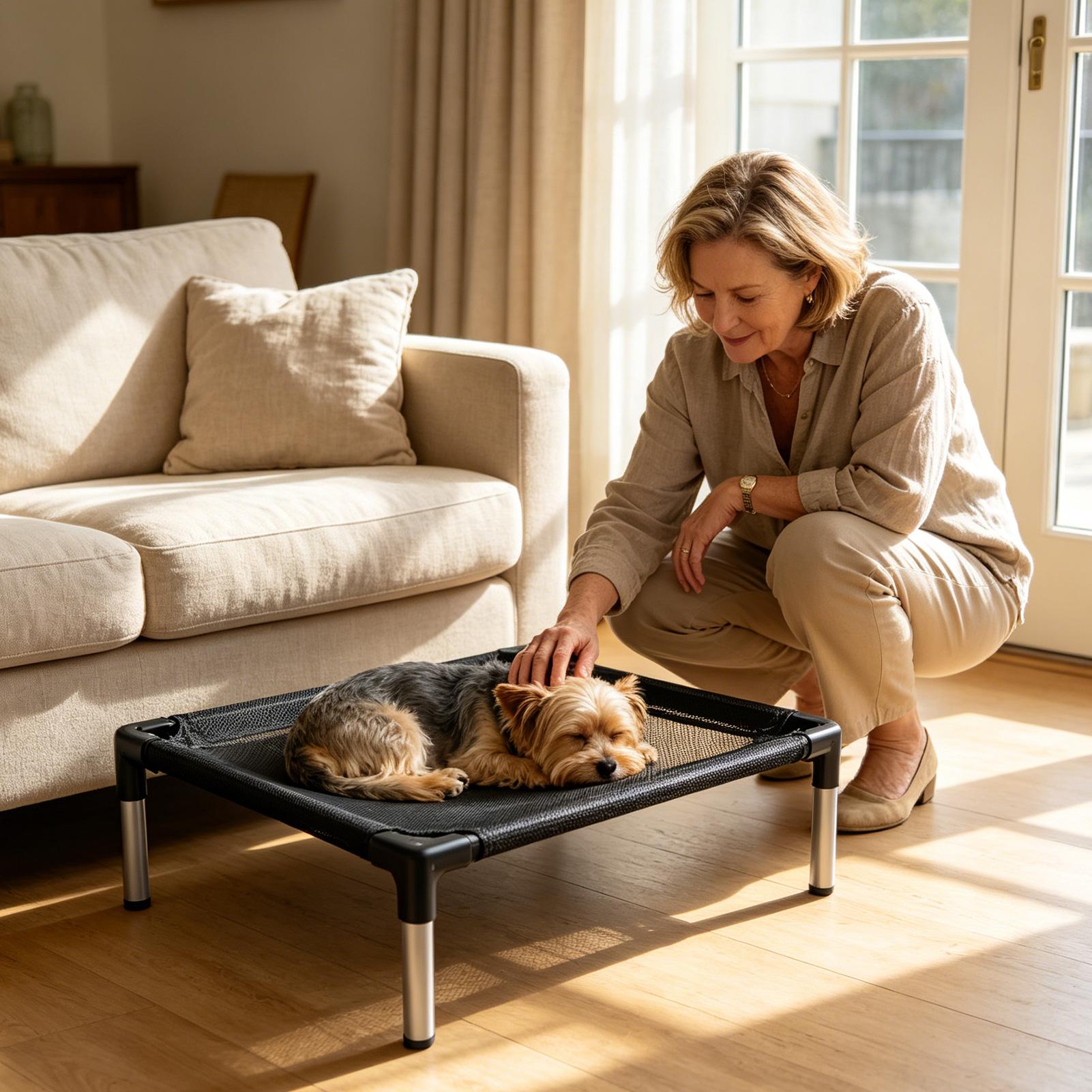 Cama Elevada para Perros, Mall - Outdoor Camping Cot reseña y precio