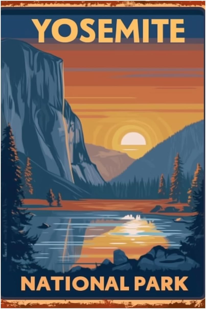 Letrero de metal para senderis - Outdoor Camping Yosemite reseña y precio