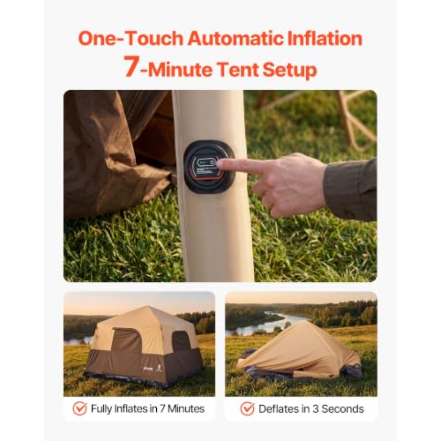 Carpa de Camping, Carpa Inflab - Outdoor Camping On Youtube reseña y precio