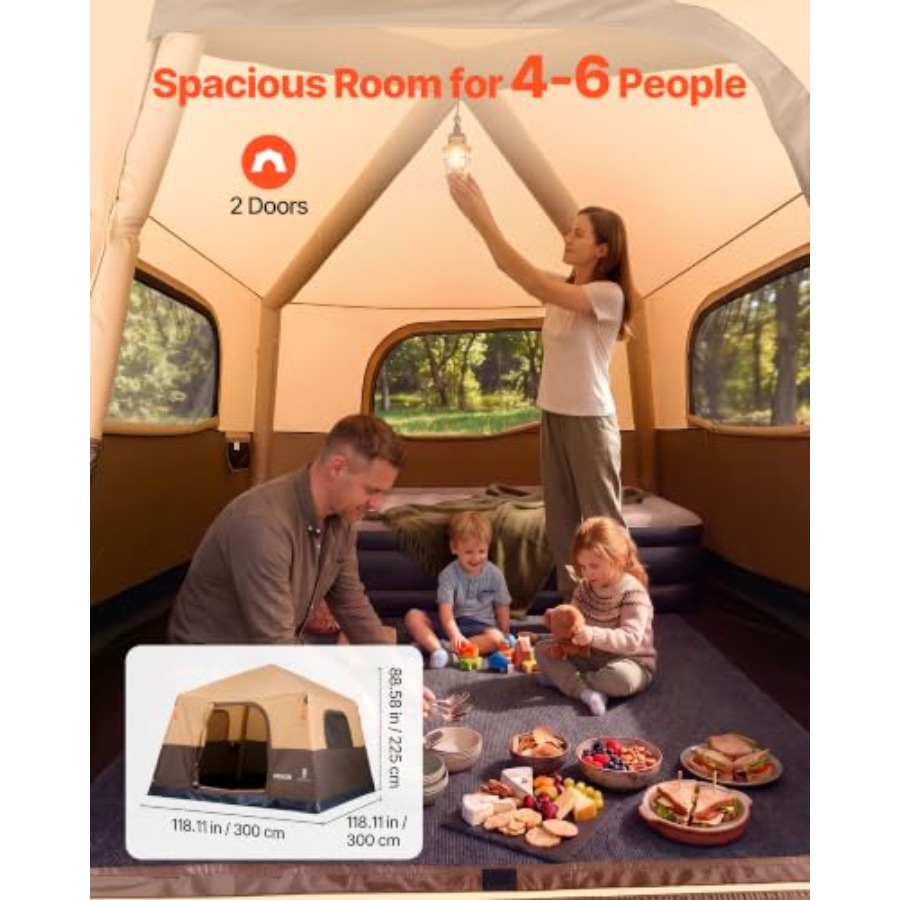 Carpa de Camping, Carpa Inflab - Outdoor Camping On Youtube reseña y precio