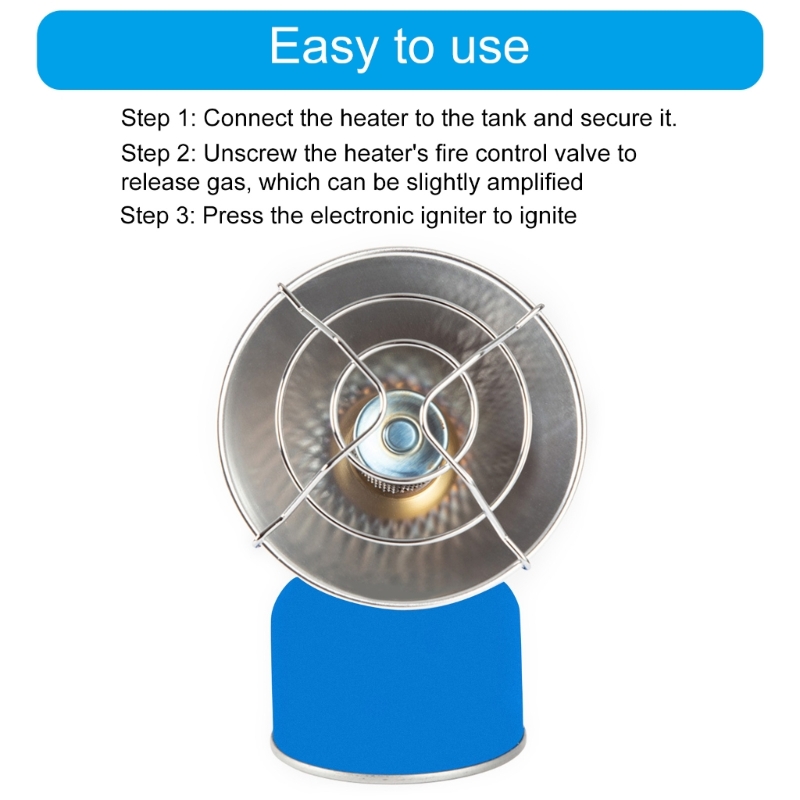 Calentador de Gas de encendido - Outdoor Camping Gas Heater reseña y precio