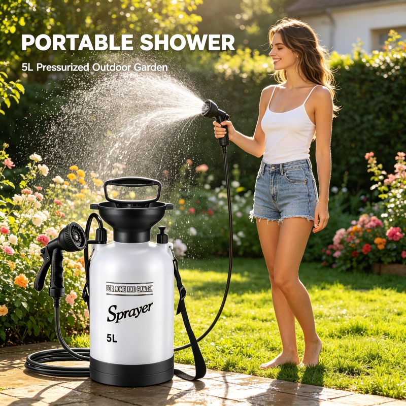 Ducha Portátil de 5L para Camp - Outdoor Camping Shower reseña y precio