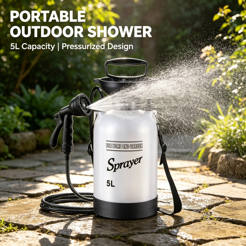 Ducha Portátil de 5L para Camp - Outdoor Camping Shower reseña y precio